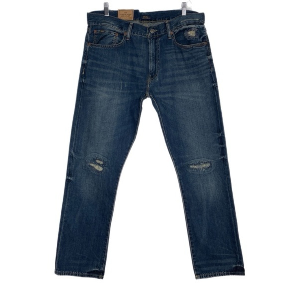 Polo Ralph Lauren Varick Slim Straight Patch Jeans